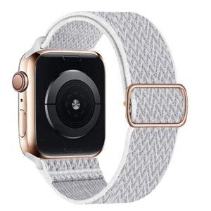 NEW[BAND] Nylon White Adjustable Strap For Apple Watch